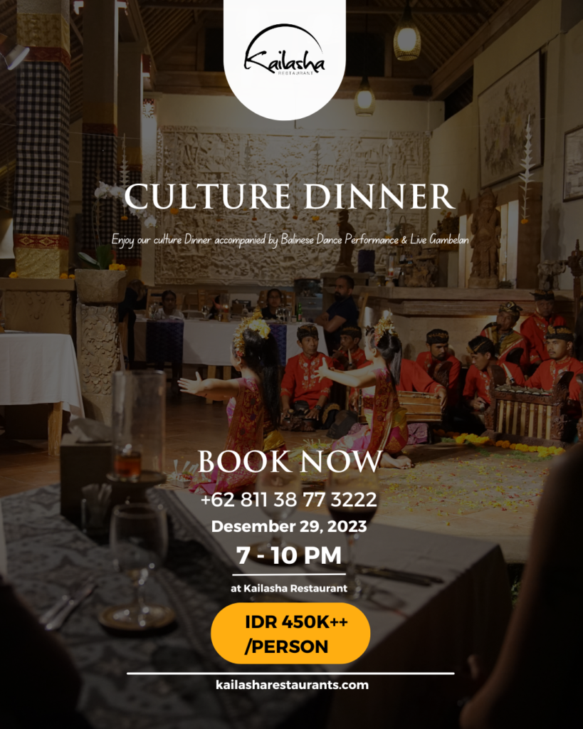 Desember 29, 2023 CULTURE DINNER
