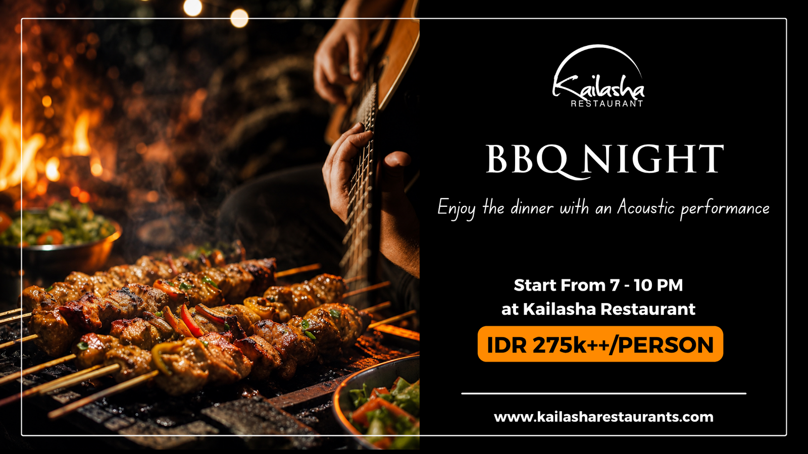BBQ Night with live rindik music at Kailasha Restaurant